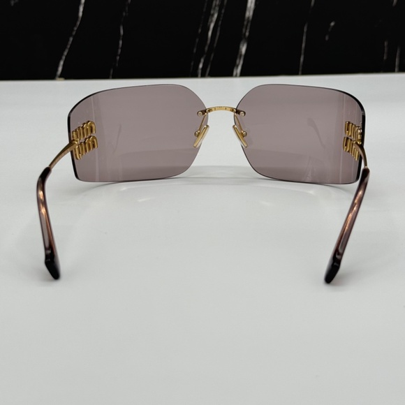 NEW SMU 54Y 5AK06I MIU MIU GOLD BROWN MU54YS 5AK06I WOMEN MU 54YS SUNGLASSES main image 5